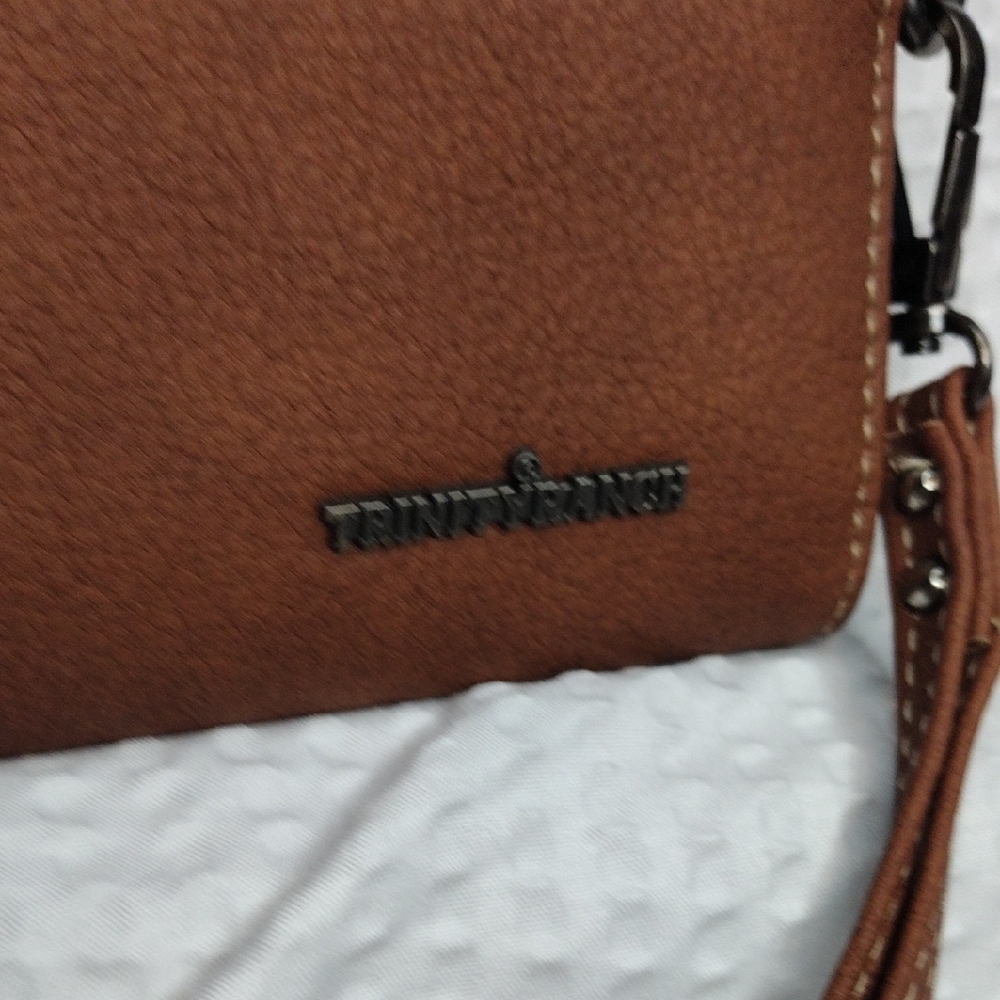 Trinity Ranch Leather Wallet With Calf Hair And Dustbag - Picture 5 of 9
